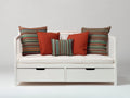 Sofás cama de madera 196x96x92 cm - Blanco - Diseño de día con 2 cajones de almacenamiento para dormitorio y habitación de invitados